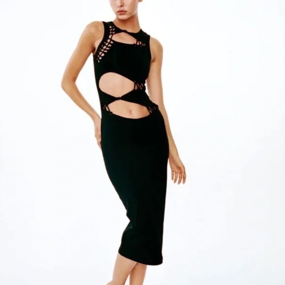 With Jean Blaise Dress Black Size Medium, Worn Once